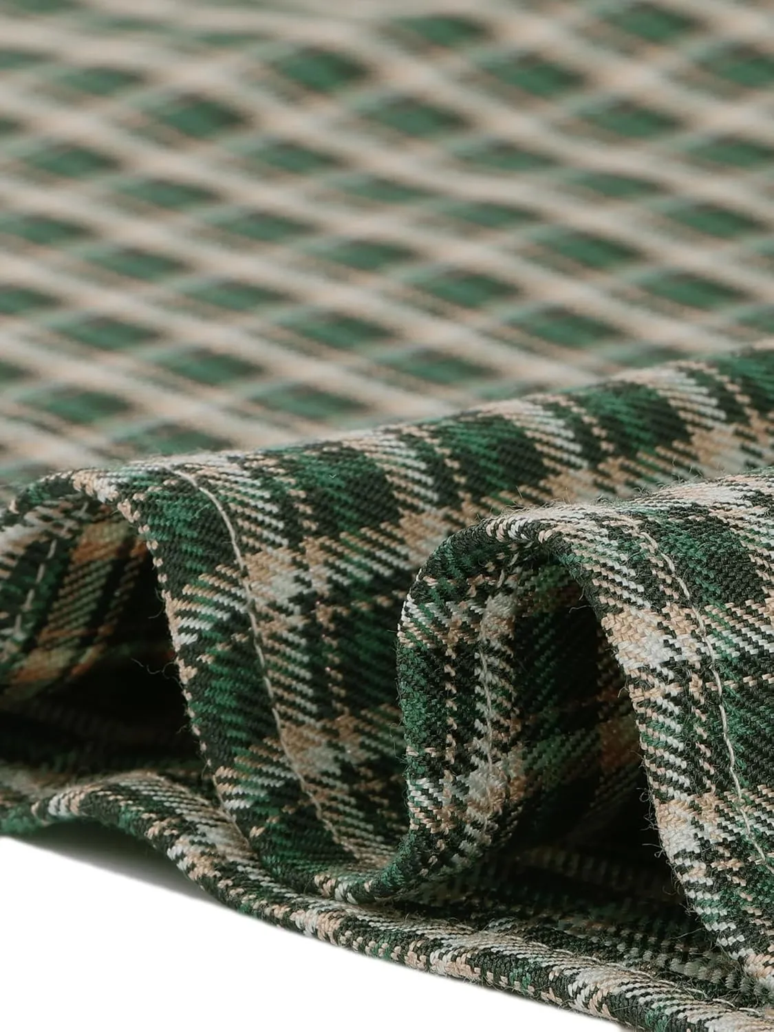 Allegra K Vintage Plaid Skirt for Women's Belted A-Line Midi Skirt