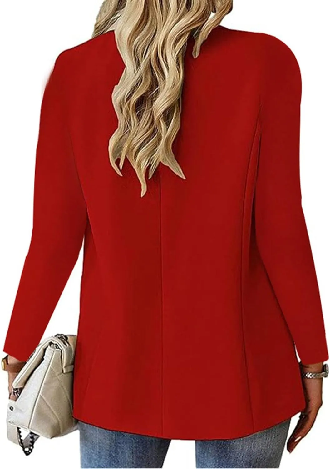 Blazers for Women 2025 Summer Lightweight Business Casual Open Front Long Sleeve Suit Jackets Slim Fit Jackets