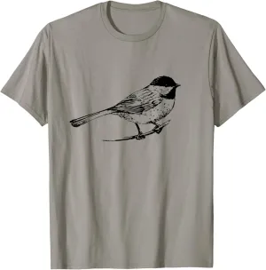 Chickadee Bird T-Shirt Nature Lover Birding Gift T-Shirt