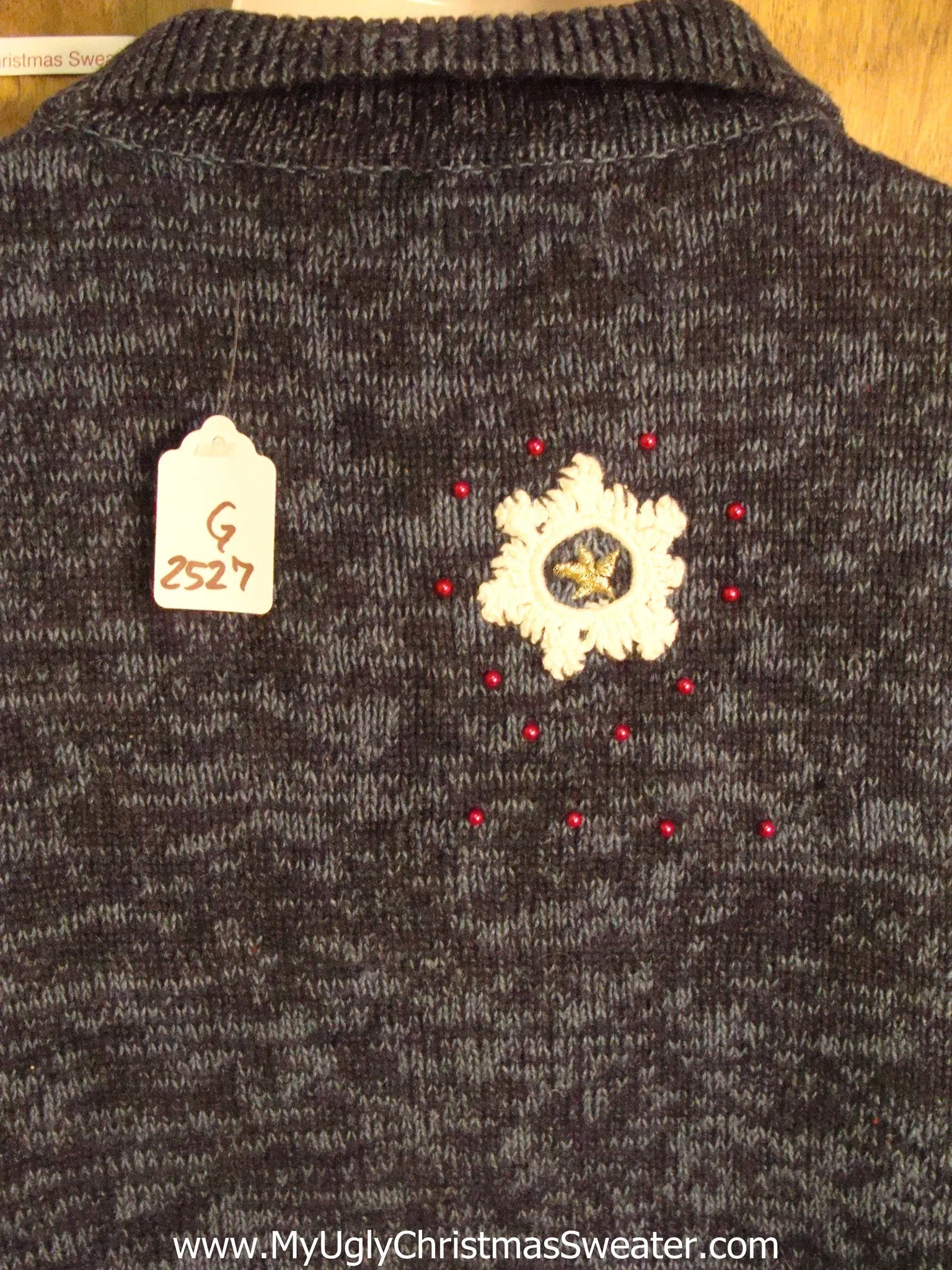 Crafty Patchwork Light Up Cheesy Christmas Sweater