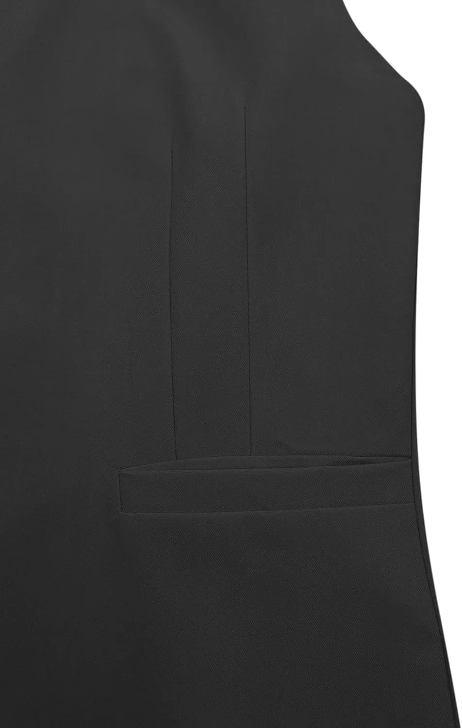 Fallorchid Womens Round neck Suit Vest Sleeveless Button Business Jacket Waistcoat Top