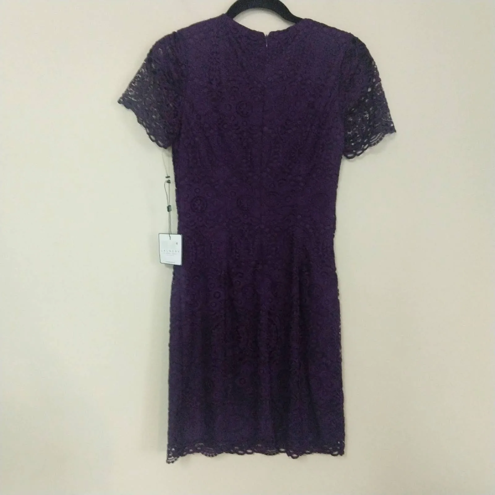 Laundry by Shelli Segal Lace Cap Sleeve Dress