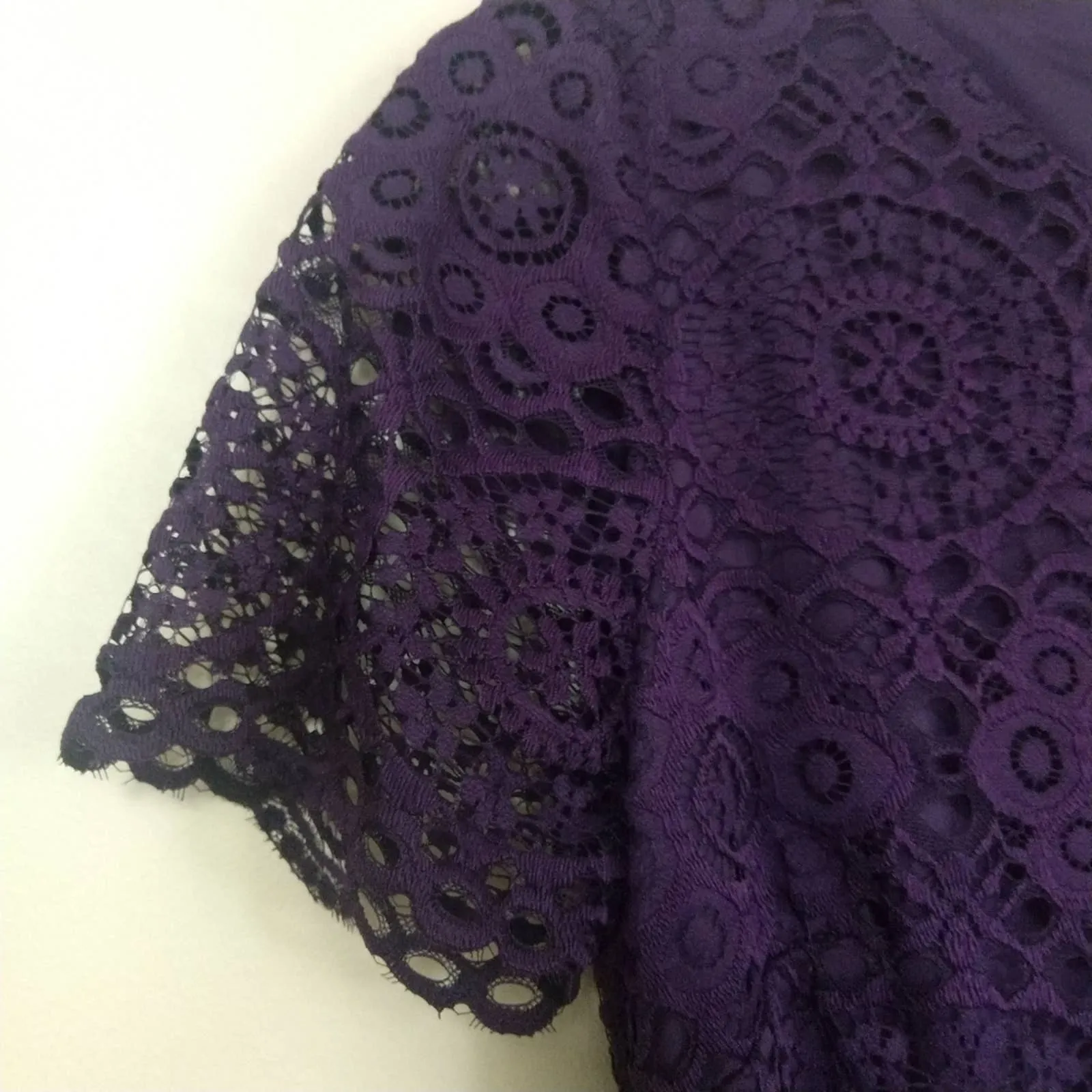 Laundry by Shelli Segal Lace Cap Sleeve Dress