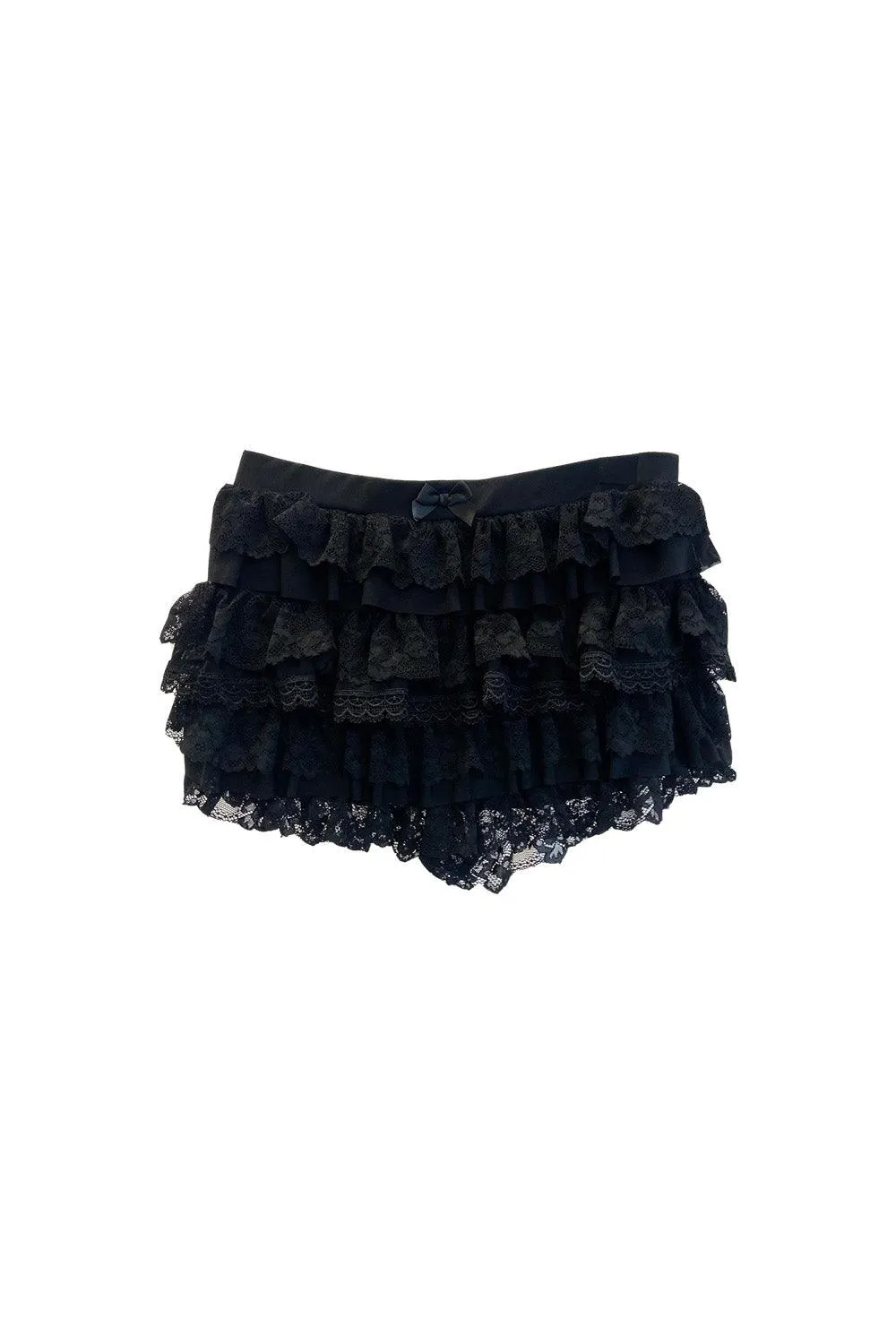 Luxe Lair A-line Draped Lace Mini Skirt