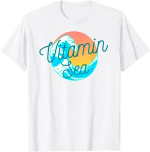 Ocean Wave Sunset Shirt Vitamin Sea Summer Gift T-Shirt