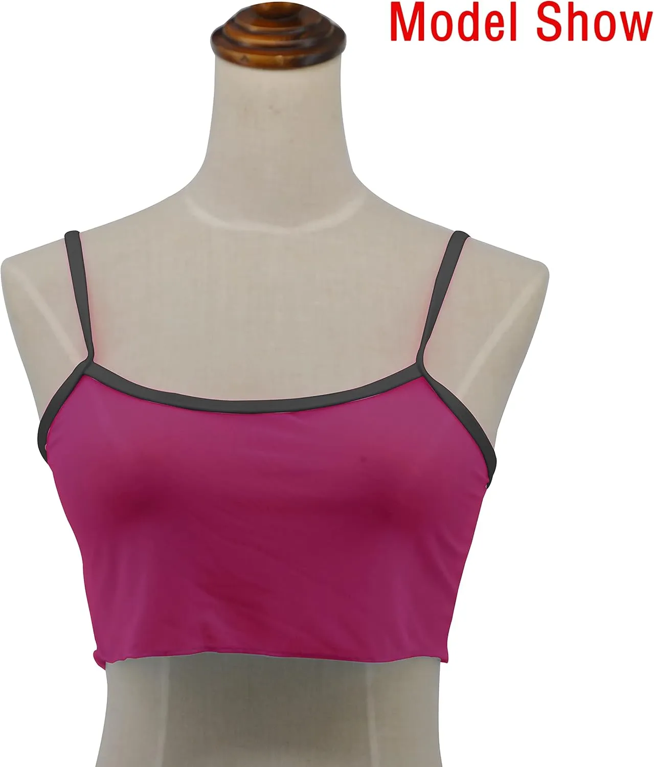 SHERRYLO Sheer Tank Tops for Women See Through Stretch Crop Top Summer Sleeveless Strap Mesh Cami Top