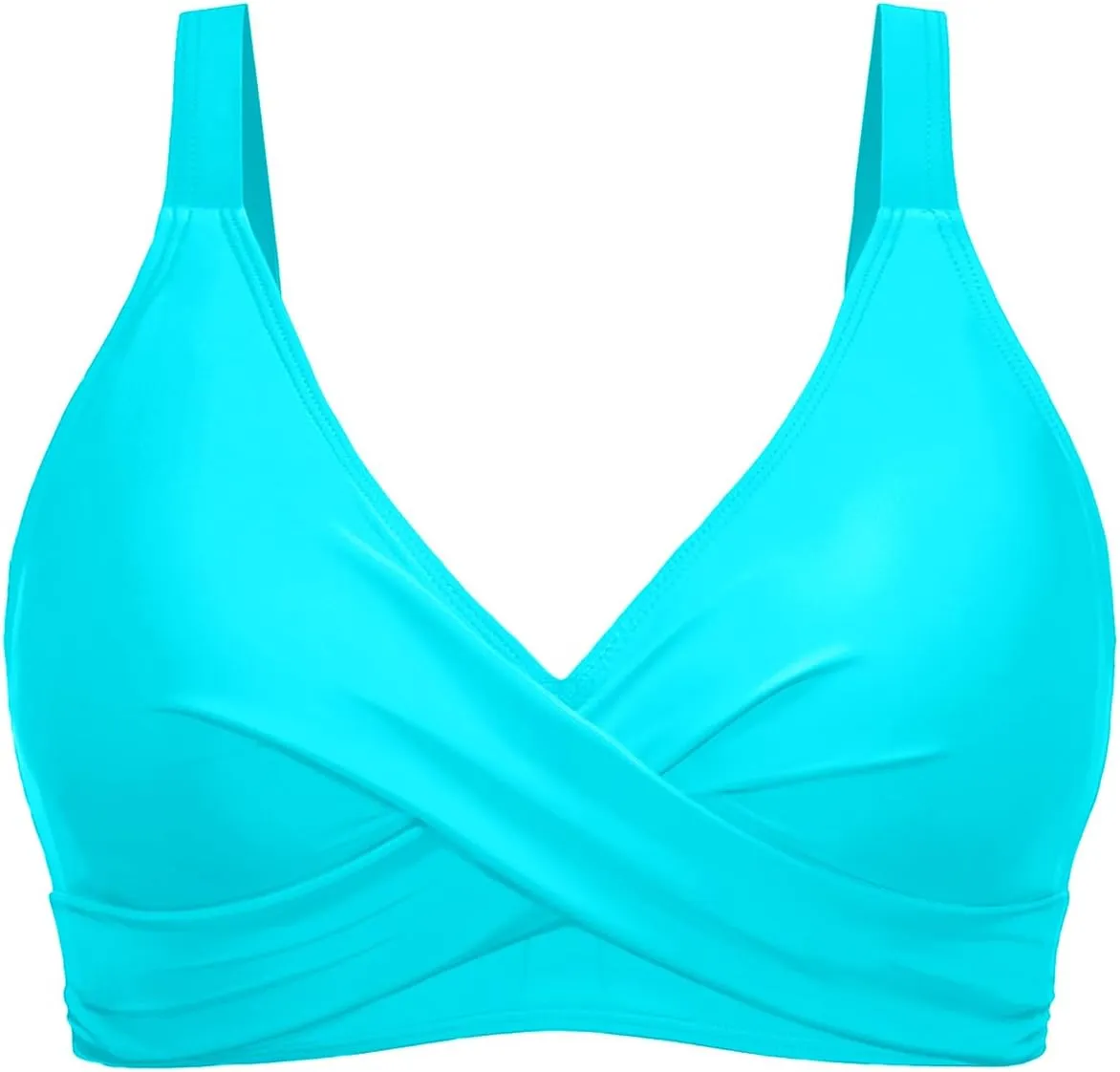 Women Bikini Top Only - Push Up Large Bust Swimsuit Top 2025 Twist Front Bathing Suit