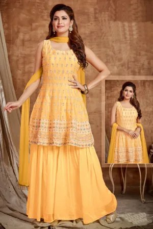Yellow Gharara Suit