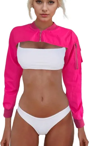 Ypser Reflective Rave Top Crop Top Shrug Techwear Shirt Rave Outfits For Women